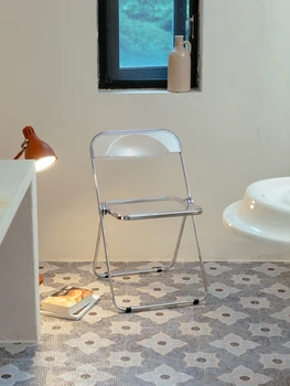 Прозрачный стул со спинкой из акрилового пластика обеденный стул косметический стул складной интернет-магазин женской одежды знаменитости