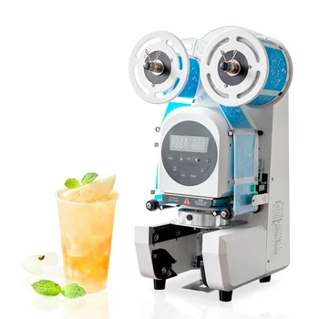 Высокоскоростной Уплотнитель Чашки SKMA для Пластикового Бумажного Стаканчика Bubble Tea Cup Sealing Machine Automatic
