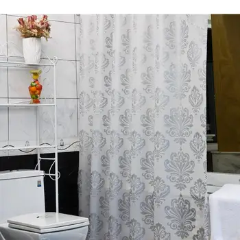 Занавески для душа с европейским Рисунком PEVA Home Decor Занавеска для ванной комнаты Водонепроницаемая Перегородка Занавеска для ванной От плесени Экраны с крючком