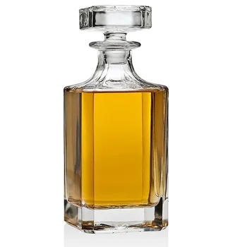 Hellodream Хрустальный стеклянный графин для виски без содержания свинца для ликера, шотландского бурбона, водки или вина 27,05 унции