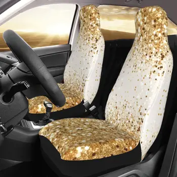 Сверкающий золотым блеском гламурный универсальный чехол для автомобильного сиденья, автосалон, чехлы для сидений AUTOYOUTH, полиэстеровые автомобильные аксессуары