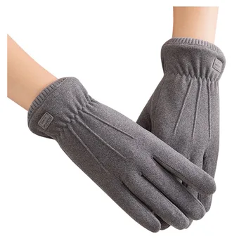 Зимние теплые перчатки Плюшевые и толстые непромокаемые перчатки для верховой езды Утолщающие теплые перчатки Перчатки для сноуборда Теплые перчатки