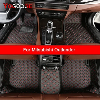 Автомобильные коврики YOGOOGE на заказ для Mitsubishi Outlander, автоаксессуары, ковер для ног