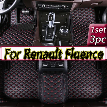 Автомобильные коврики для Renault Fluence 2011 2012 2013 2014 2015 2016 2017 Пользовательские автомобильные накладки для ног Аксессуары для автомобильных ковровых покрытий