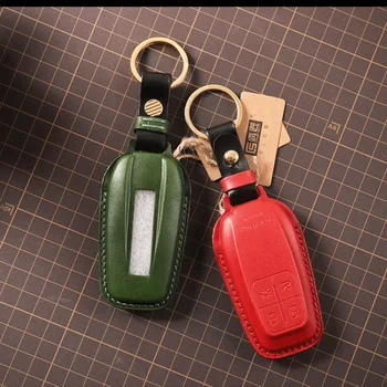Для Ferrari Высококачественный чехол для ключей из воловьей кожи высокого класса fashion car key case брелок для ключей