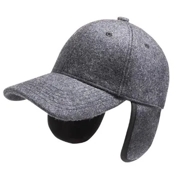бейсболка для мужчин, женская кепка для гольфа, утолщенная теплая бейсболка для защиты ушей, Роскошная новая шерстяная шапка для дальнобойщика, рыболовная шапка для папы, зима