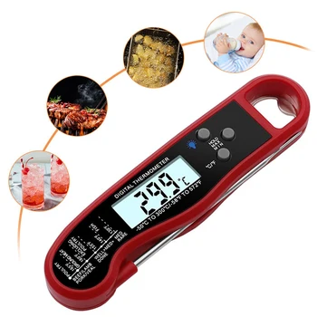 Водонепроницаемый Складной Пищевой Термометр Цифровой Кухонный Термометр для приготовления мяса Пищевой зонд для барбекю Электронная духовка Кухонные Инструменты