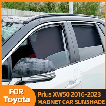 Для Toyota Prius XW50 2016-2023 Магнитный Автомобильный Солнцезащитный Козырек Козырек Передней Рамы Лобового Стекла Шторка Заднего Бокового Окна Солнцезащитный Козырек