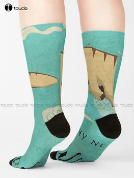 Носки Flying Bison, Мужские носки, Индивидуальный размер, подарок с цифровой печатью 360 °, Harajuku, Унисекс, Носки для взрослых, подростков, молодежи, Красочные