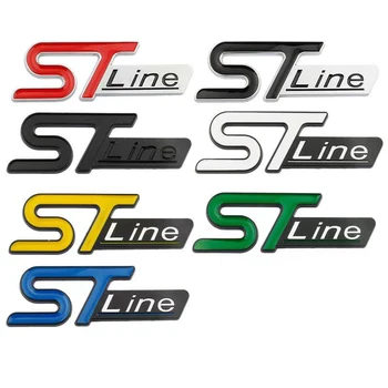 Металлический Логотип ST Line Эмблема Багажника Автомобиля Для Ford Focus X 2 3 Kuga MK3 MK2 MK4 S Max Puma Fiesta ST Line Стикеры Аксессуары