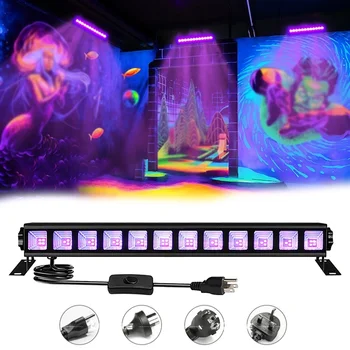 40 Вт ультрафиолетового черного света 395нм Blacklight bar Люминесцентные лампы для вечеринки на Хэллоуин для DJ-дискотеки Освещают площадь размером 20х20 футов