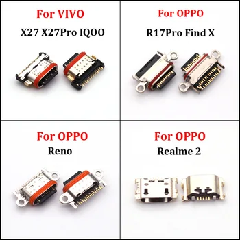 5 шт. Для VIVO OPPO FindX X27 R17 Pro Reno Reamle2S 16PIN Водонепроницаемый OPPO VIVO Type-c Порт Micro USB Разъем Для зарядки