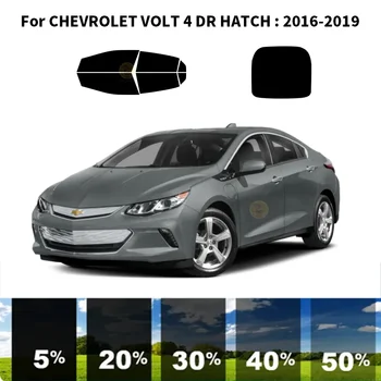 Предварительно нарезанная нанокерамика для автомобиля, комплект для УФ-тонировки окон, Автомобильная пленка для окон для CHEVROLET VOLT 4 DR HATCH 2016-2019