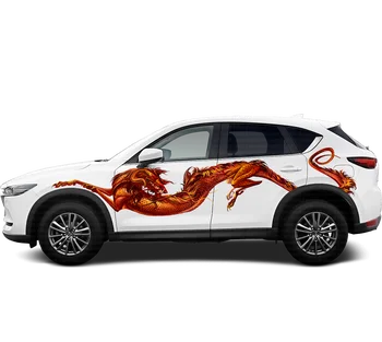 Наклейка на автомобиль большого размера с китайским драконом, наклейка с единорогом Для переоборудования всего тела, чехлы для кузова автомобиля, Автоаксессуары