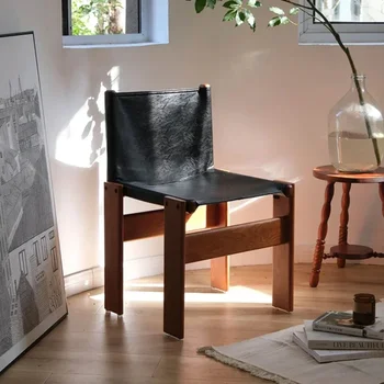 Дизайнерский Домашний стул со скидкой со спинкой Nordic Furniture Ins из Каучукового дерева Столовая Гостиная Садовый Шезлонг