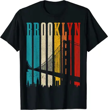 Brooklyn Bridge, Винтажная футболка NY NYC Pride New York City, Повседневные хлопковые футболки Four Seasons Daily, графические футболки, Мужская одежда