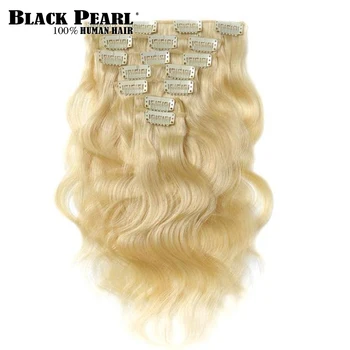 613 светлых оттенков Для наращивания волос с заколками Virgin Body Wave Для наращивания волос с заколками для тела Бразильская машинка Remy