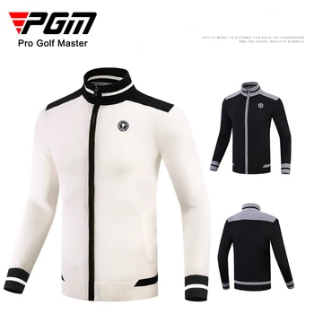 PGM Осенне-зимняя мужская одежда для гольфа из утолщенной мерсеризованной шерсти с длинным рукавом, Мужская одежда для гольфа, принадлежности для гольфа