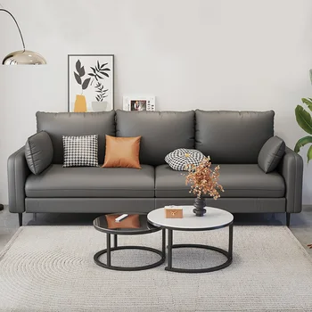 Ткань Nordic small unit technology, экономичный небольшой диван, гостиная на троих человек, светлая роскошная комната для аренды