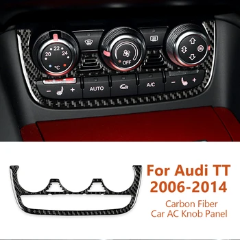 Для Audi TT 8n 8J MK123 TTRS 2006-2014 Карбоновая Автомобильная Ручка Кондиционера Переменного Тока Панель Декоративных Наклеек Auto Inter Accesorios