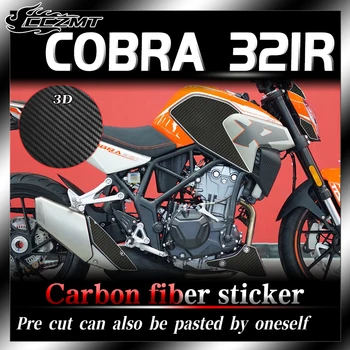 Для автомобильных наклеек COLOVE COBRA 321R 3D защитные наклейки из углеродного волокна поверхность краски прозрачная пленка модификация против царапин