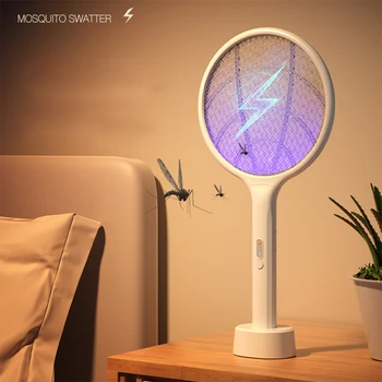Прочная электрическая лампа от комаров - попрощайтесь с комарами Ракетка для уничтожения комаров Мухобойка от комаров 53,8 см 21,8 см 9,5 см