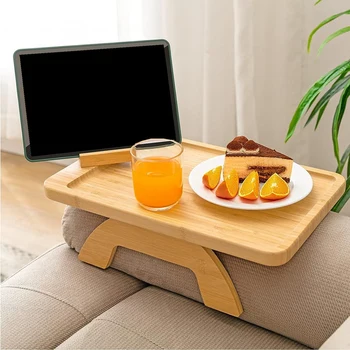1 шт. диванный зажим на приставном столике для широких диванов с поворотным на 360 ° держателем для телефона для еды/напитков