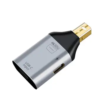 4K USB C В DP/HDMI-совместимый / Mini DP Конвертер Ype C В Адаптер Thunderbolt 3 Для MacBook S20 USB-C Адаптер