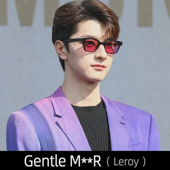 Солнцезащитные очки LEROY Gentle GM Для женщин Мужские Черные очки Кошачий глаз Шпионская мода Негабаритный Роскошный Дизайнерский бренд Jennie