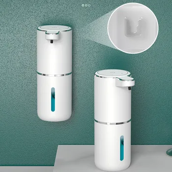 дозатор жидкости для мыла для ванной объемом 380 мл, USB-зарядка, Пенопластовый контейнер для мыла для туалета