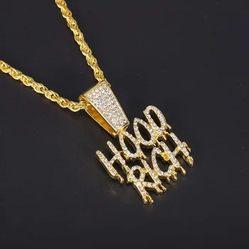 Ожерелье с подвеской в виде буквы личности, сочетающееся с веревочной цепочкой шириной 4 мм для мужчин и женщин Для ежедневного украшения