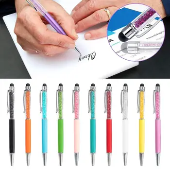 5ШТ Шариковая ручка 2-В-1, пишущий емкостный стилус, креативная ручка с сенсорным экраном для школьного офиса, подарок студентам