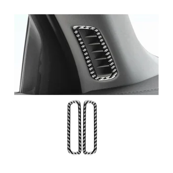 Наклейка на отделку воздуховода на стойке автомобиля из углеродного волокна для Volvo S90 2017-2022 Аксессуары