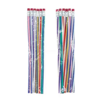 Гибкие мягкие карандаши, сгибаемые карандаши, красочные мягкие карандаши с ластиками Прямая поставка