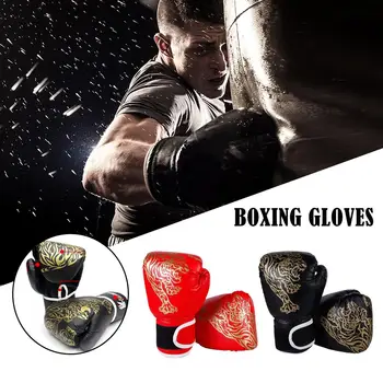 Боксерские Перчатки Профессиональные Тигровые Дышащие Перчатки Из Искусственной Кожи Для Боя Муай Перчатки Flame Thai Boxing Sanda Thai Thai Bo N0B2
