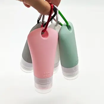 Силиконовая бутылка многоразового использования объемом 60 мл, тюбик для мытья рук, бутылочка для лосьона, Шампунь, гель для душа, контейнер для выжимания