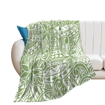 Изготовленное на заказ Полинезийское Винтажное одеяло с художественным принтом на Рождество и Хэллоуин, одеяло для дивана-кровати, домашний чехол, одеяло, необходимое для кемпинга
