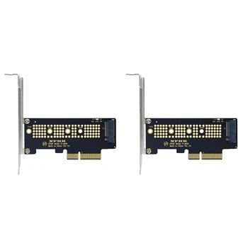 2X M.2 NVME SSD NGFF Для PCIE 3,0x4 Адаптер PCIE M2 Riser Card Адаптер Поддержка 2230 2242 2260 2280 Размер Nvme M.2 SSD