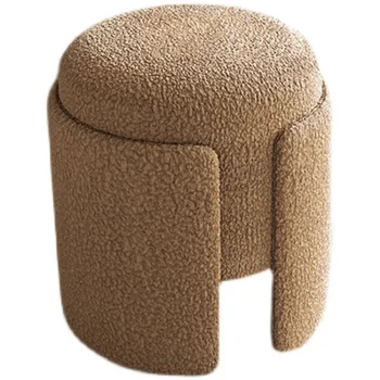 Роскошное туалетное кресло Nordic, современный простой табурет для макияжа, домашняя спальня, маленькая семья, табурет для макияжа с минимальной спинкой