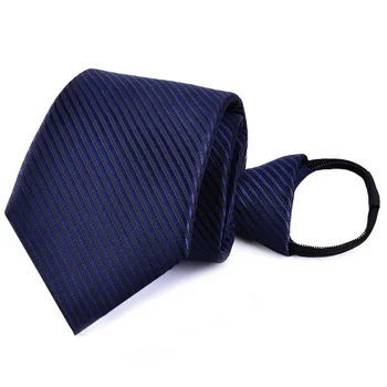 Предварительно завязанный галстук на молнии для мужчин, формальный повседневный облегающий галстук длиной 8 см для делового костюма, обрезка
