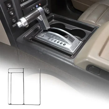 Для Hummer H2 2003-2007 Рамка индикатора центральной передачи из мягкого углеродного волокна, декоративные наклейки, Аксессуары для интерьера