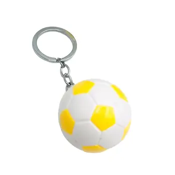 Футбольная цепочка для ключей, креативный мини-футбольный брелок, Спортивное украшение, экологичный футбольный брелок для ключей