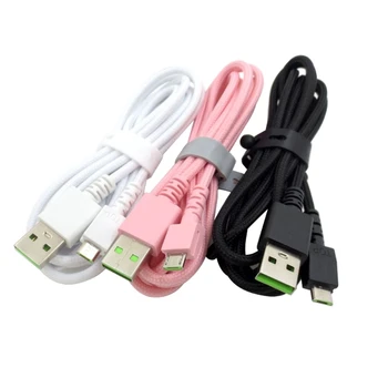 Подвесной плетеный кабель Micro USB для беспроводной мыши Naga Замена провода зарядки Кабель для зарядки 180 см / 70,78 дюйма