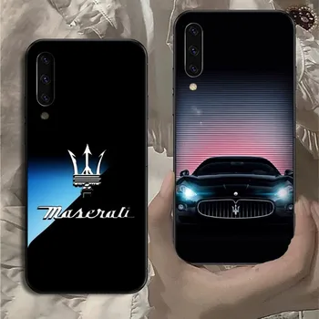 Умный Чехол для мобильного телефона M-Maseratis Samsung Note 9 10 20 Plus Pro Ultra J6 J5 J7 J8 Черный Мягкий Чехол Для телефона Funda