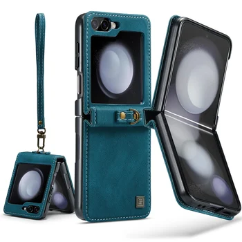для samsung flip5 Защитная Сумка Чехол для Samsung Galaxy Z Flip 5 Flip5 5G Zflip5 Аксессуары Для Мобильных Телефонов Кожаные Чехлы