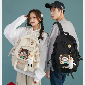 Рюкзак с анимацией вишневой Маруко-тян, окружающий корейский вариант студенческого милого рюкзака для отдыха, подарок для защиты позвоночника