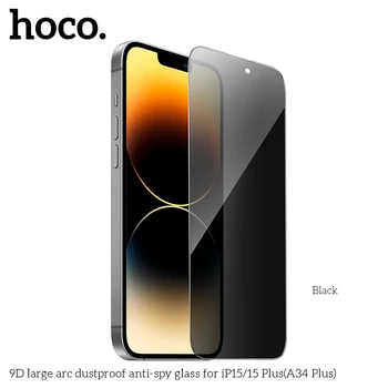 HOCO Закаленное Стекло Для iPhone 15 14 13 12 Pro Max Защитная Пленка Для экрана Для iPhone 15 Pro Glass Full Cover Защитные Пленки для экрана 9D Film