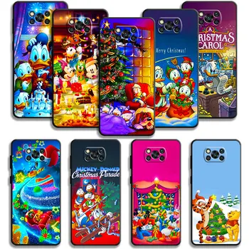 Чехол для Телефона Xiaomi POCO X3 NFC X4Pro X5 M3 F5 Pro F1 для Mi 11 12 Lite 13 10T 11T 12X 9 9T Disney Christmas Donald Duck