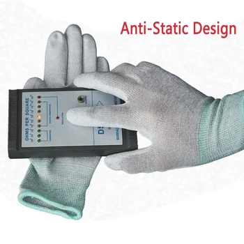 3 пары / Комплект Антистатических Перчаток Для Ремонта Мобильных Телефонов Перчатки Из Углеродного Волокна ESD Электронные Рабочие PU Окрашенные Защитные Планшеты Для Пальцев
