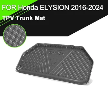 Для Honda ELYSION 2016-2024 Автомобильная Задняя Крышка Багажника Коврик TPV Водонепроницаемый Нескользящий Резиновый Грузовой Вкладыш С Рисунком Из Углеродного Волокна Аксессуары